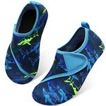 Centipede Demon Kids Water Shoes Girls Boys Outdoor Quick Dry Barefoot Aqua Socks for Sport Beach Swim Pool Surf, Dark and Light Blue, 12.5-13 Little Kid