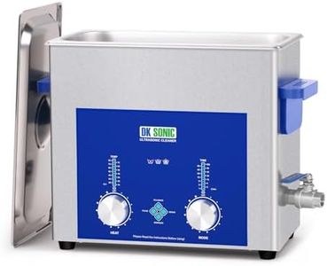 DK SONIC Nettoyeur à Ultrasons 6L, Nettoyeur à Ultrasons Commercial 180W Avec Minuterie Codée, Chauffage Et Panier, Fonctions Multiples Pour Carburateurs, Moteurs De Moto, Carburateurs