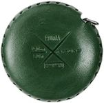 WUTA Soft Retractable Tape Measure Genuine Leather Handmade Gift Portable Mini Ruler Tape Case Body DIY Tailor Craft Cloth Dieting (Green)