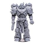 McFarlane Toys, Warhammer 40000 Chaos Space Marine Action Figure with 22 Moving Parts, Unpainted Collectible Warhammer Figure with collectors stand base, Customise Your Figure – Ages 12+