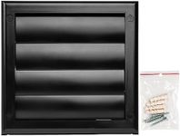 HVAC OV ø4" Inch Black Square Exhau