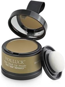 VOLLUCK Root Touch up Powder, Instant Hairline Powder for Thinning Areas and Gray Hair Coverage, Natural and Non-greasy Root Cover up for Women and Men (Blonde, 0.14 Ounce)