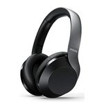 Philips Performance PH802 Wireless Bluetooth Over-Ear Headphones Noise Isolation Stereo with Hi-Res Audio, up to 30 Hours Playtime with Rapid Charge - Black (TAPH802BK)