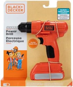 Black + Decker Jr. Electronic Power Drill, Boys, Kids Pretend Play Tool with Realistic Sound & Action!