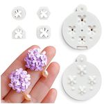 Keoker Mini Lavender Polymer Clay Earrings Molds -Mini petals Polymer Clay Cutters and Molds, Perfect for Jewelry Making and Earring Lovers, Mini flower Clay Cutters