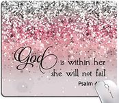 Hokafenle Mouse Pad, Psalm 46:5 God