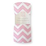 SwaddleDesigns Marquisette Receiving Swaddle Blanket for Baby Boys & Girls, Soft Premium Cotton Muslin, Best Shower Gift, Pink Chevron, Parent Picks Award Winner