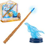 Wizarding World Harry Potter, 13-inch Hermione Granger Patronus Spell Wand with Otter Figure, Lights and Sounds, Kids Toys for Ages 6 and up