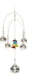 GA Glass Crystal Car Hanging Sun Catcher Beautiful Super Sparkling K9 Crystal Sun Catcher hangings (5gola, Multi)