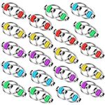 Skylety 20 Pcs Fidget Bike Chain Key Ring Fidget Flippy Chain Toys for ADHD Stress Relief Finger Toys Fidget Flippy Key Chains for Adults and Teens