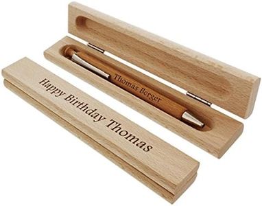 Historia Stylo à bille en bois Dans un étui élégant Avec gravure personnalisée Superbe idée cadeau