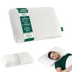 The White Willow Pillow for Neck Pain Relief-Memory Foam Pillow-Orthopedic Bed Pillow for Sleeping-Cervical Pillow for Neck & Shoulder Pain-Medium Firm Pillow for Back Pain-Standard Size-4" H