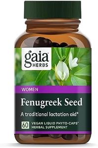 Gaia Herbs Fenugreek Seed - Helps Support Healthy Lactation and Breast Milk Production* - Made with Organic Fenugreek Seeds - 60 Vegan Liquid Phyto-Capsules (Up to 15-Day Supply)