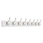 Franklin Brass R33646K-PMN-R Tri-Hook Rack, 45", Pure White/Matte Nickel