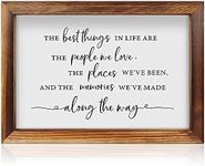 The Best Things In Life Framed Wood