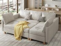 EASE MOOSE Faux Leather Sectional M