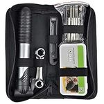 TRIXES Bike Tool Kit With Puncture Repair & Hand Pump 16 Piece Set Cyclist Maintenance Travel Set NEW Cycling Repair Kit for Tire, Brake, Light and Chain Repair