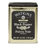 Watkins All Natural Gourmet Spice Tin, Pure Ground Black Pepper, 6 Ounce