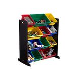 KidKraft Sort It and Store It Bin Unit - Espresso