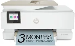HP ENVY Inspire 7955e Wireless Color Inkjet Printer, Print, scan, copy, Easy setup, Mobile printing, Best-for home, 3 month Instant Ink trial included, White