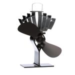 Ecofan 810CAXBX Heat Powered Wood Stove Fan, Black, Bilingual, Medium