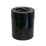 Tightpac America Kilovac 2.2 Pound Vacuum Sealed Dry Goods Storage Container, Solid Black Body/Cap