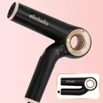 ELLA BELLA® Professional Ionic Hair Dryer (Foldable) • Negative Ion Blow Dryer • Perfect for Travel • Intelligent Heat Control & Rapid Drying Speeds • Lightweight Design • Low Noise Technology