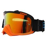 Motocross Goggles, Motorcycle Sports Goggles ATV Dirt Bike Off Road Racing Ski Goggle Anti UV, Bendable Eyewear, Adjustable Strap, for Driving Running Cycling Skiing Outdoor Goggles,Orange