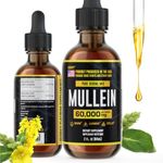 HERBIFY Mullein Extract 2 oz Tincture for Respiratory Health, Mullein Leaf and Flowers Blend (Verbascum Densiflorum)
