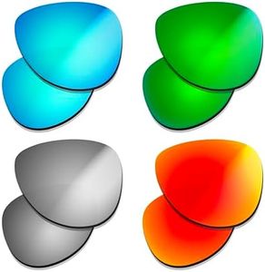 Prizo ORL Anti-Reflective Polarized Replacement Lenses for Oakley Split Time Sunglasses OO4129 - MultiOptions (Titanium+Red+Blue+Green)