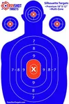 EasyShot Targets Shooting Targets 12 x 18inch Targets Highly Visible Neon Silhouette Paper Targets Heavy-Duty Paper Targets for Shooting in Short and Long Range Hunting Practice…