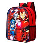 fancy Avengers Kids Childrens Backpack School Rucksack Travel Bag Boys Girls with side mesh pocket, Multicolour, 24.5cm (height), 29cm (width), 10cm (depth)