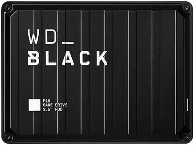 WD_BLACK P10 5 To Disque dur Externe Portable, Robuste et haute performance, Fonctionne avec PC et Console, Stocker jusqu'à 150 jeux, Noir