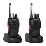 BAOFENG BF-888IC Walkie Talkies Long Range with Rechargeable Battery Built-in LED Flashlight Charger Walkie Talkie for Adults 2 Way Radios for Home Outdoor, 2 Pack