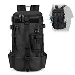 Fishing Tackle Bag,Fishing Tackle Bag with Rod & Gear Holder,Lightweight Sling Tackle Storage Bag, Sturdy Fishing Gear Bag-Multi-functional, anti-abrasion for Fishing, Camping, Hiking, 12.99x7.8x8.2in