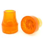 4pcs High Visibility Orange Z-Type 22mm (7/8") Rubber Ferrules End Caps Tips for Walking Stick Crutches by Lifeswonderful®