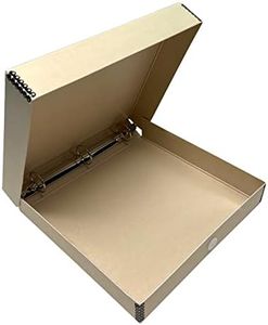 Lineco Archival Tan 3-Ring Binder Preservation Album Box. Unique Design to Store, Protect, Organize Photos, Art, Photography, Crafts. Acid Free & Lignin Free.