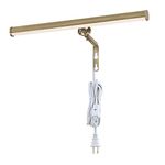 Westinghouse 7501300 14 Inch, 4 Watt Adjustable LED Picture Light with Decorative Hinge, Antique Brass Finish, 3000K