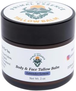 Dr. Dave's Primal Essence Grass Fed Beef Tallow for Skin - Tallow Balm with Shea Butter, Organic Jojoba Oil, Honey, and Beeswax - Beef Tallow Moisturizer Face and Body - Lavender and Lemon, 2 oz