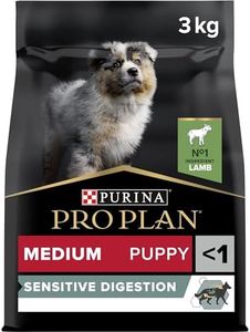 PRO PLAN Sensitive Digestion Medium Puppy Dry Dog Food Lamb 3kg, For Neutered Dogs