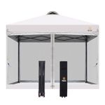 Nice C Canopy Tent, Pop Up Canopy, Pop-Up Shelter, Shelter, Tent 10x 10, Gazebos, Sun Shelter, Party Shade Event Tent, Sunshade Portable UPF 50+ Roller Carry Bag, Detachable Mesh Wall KAHAKI