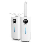 LACIDOLL Humidifiers for Large Room Whole House Humidifier for Home 2000 sq.ft, 5.5Gal Cool Mist Top Fill Humidifier Floor Humidifier 21L 2000ML/H Dual 360° Nozzles 3 Speed