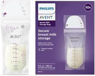 Philips Avent Breast Milk Storage Bags, 180ml, 25-Pack, SCF603/25