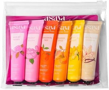 Asaya Pack of 6 Hand Creams Gift set for Women & Men | Softens Dry, Rough Hands | Reduces Pigmentation | Alpha Arbutin, Mango Butter & Vit E | Rose, Vanilla, Orange, Magnolia, Peony, and Mandarin