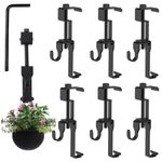 Brick Hanger, Brick Wall Clips, Heavy Duty Stainless Steel Brick Hooks, Brick Picture Hangers Fit 1-3/4 to 2-3/4 inch Wall Siding Hooks Mount on Brick No Drill, 6 Pcs