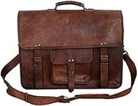 Leather briefcase for men 18 inch l