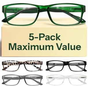 Gaoye Professional Reading Glasses for All Day - Computer Readers with Blue Light Protection - Value Pack