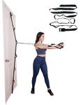 Door Gym Band - Full Body Multi-Position Home Gym Anchor System for Resistance Bands - Heavy Duty Band with Loops