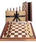 Jaques of London Wooden Chess Set | Folding Chess Board & Pieces | 11" Chess Set for Adults & Kids | Luxury Traditional Chess Gift | Since 1795