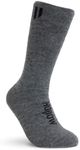 Hollow Alpaca Boot Socks for Men and Women, Moisture Wicking Alpaca Socks for Hiking, Running, Temperature Regulating, Grey (1 Pack), 8-10